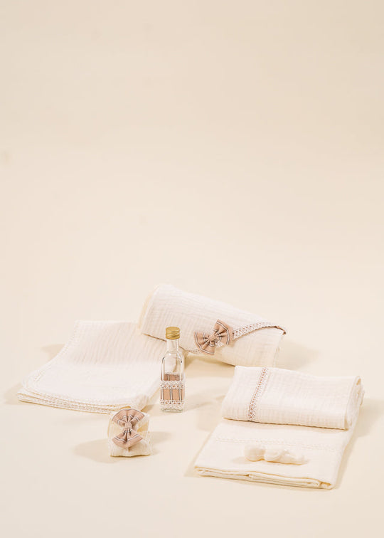 Trusou Dan Muselina Crem Funde Capucino Dungi Crem AnneBebe