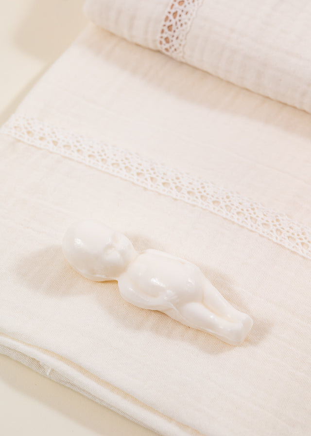 Trusou Dan Muselina Crem Funde Capucino Dungi Crem AnneBebe