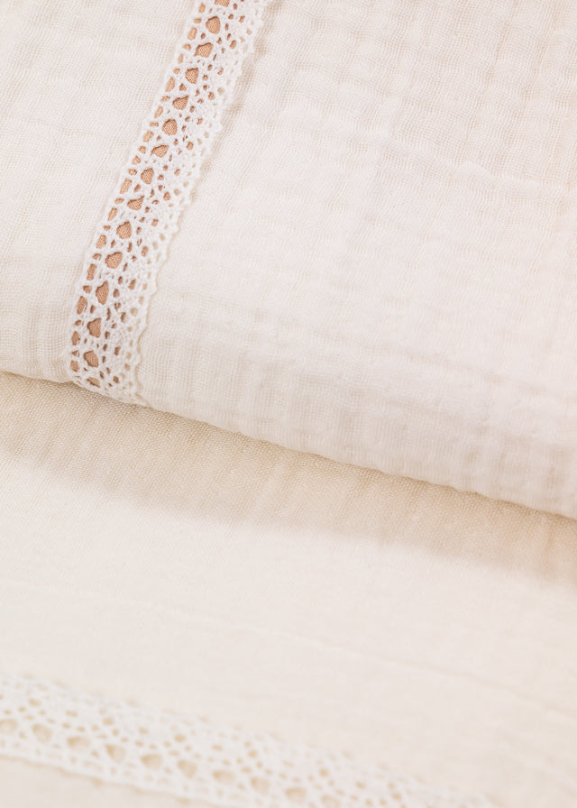 Trusou Dan Muselina Crem Funde Capucino Dungi Crem AnneBebe