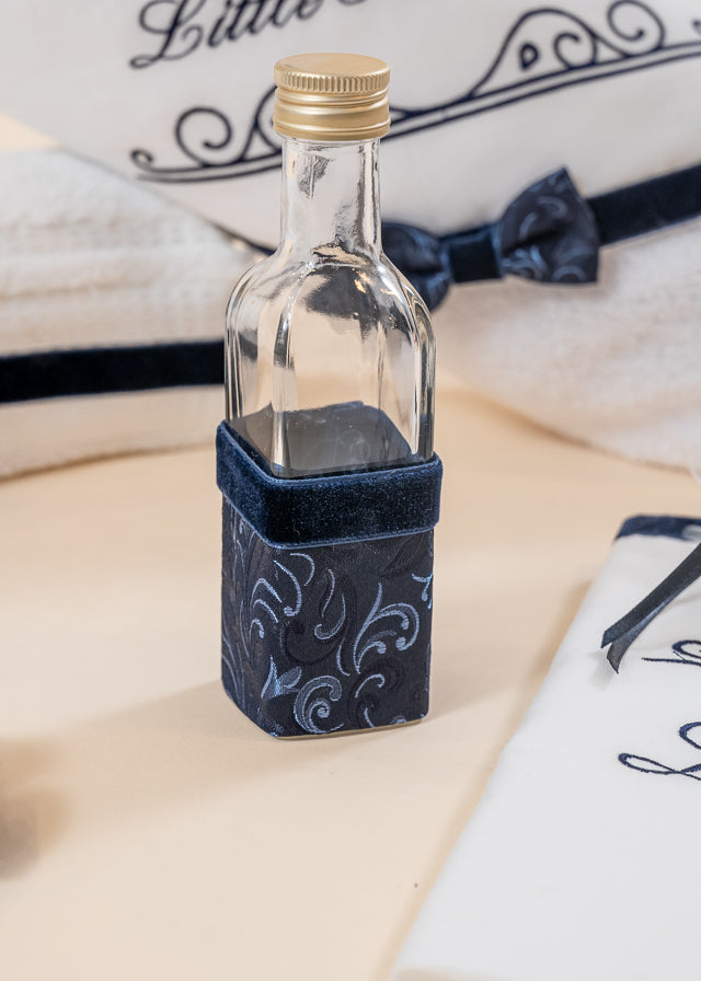 Set Botez Lucian 3 Piese, Lumanare, Trusou si Cufar Personalizat Botez AnneBebe