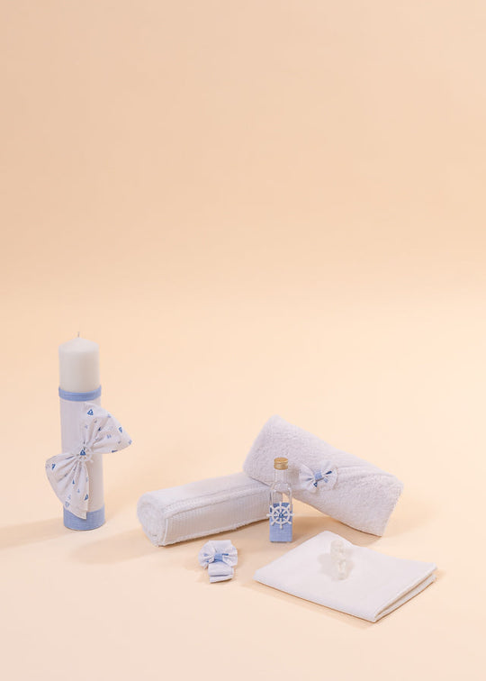 Set Botez Alin 2 Piese, Lumanare si Trusou Personalizat AnneBebe