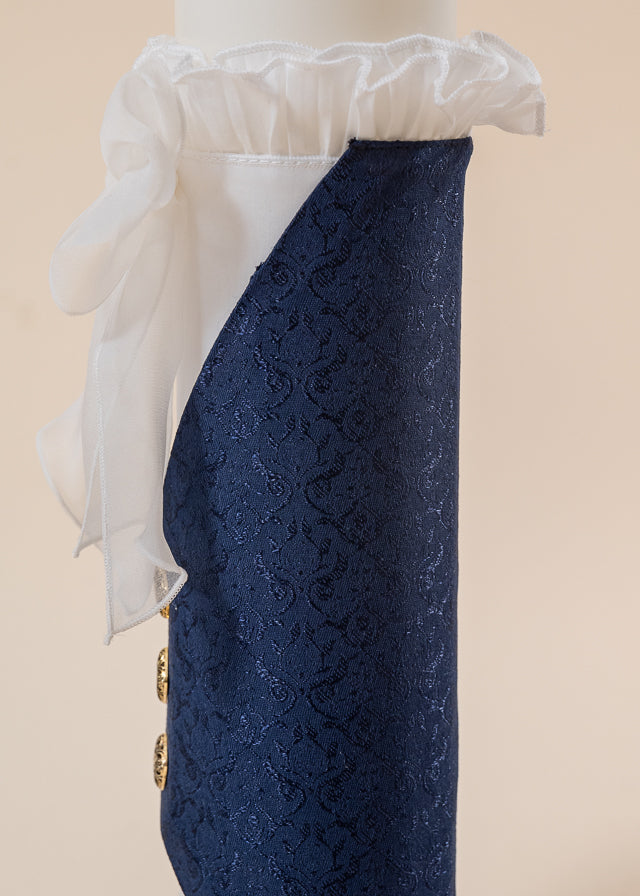 Francis Baptism Set 3 Pieces, Suit, Trunk and Candle Personalized Baptism AnneBebe