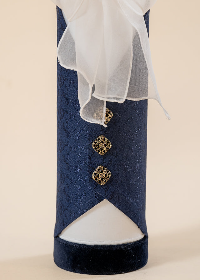 Francis Baptism Set 3 Pieces, Suit, Trunk and Candle Personalized Baptism AnneBebe