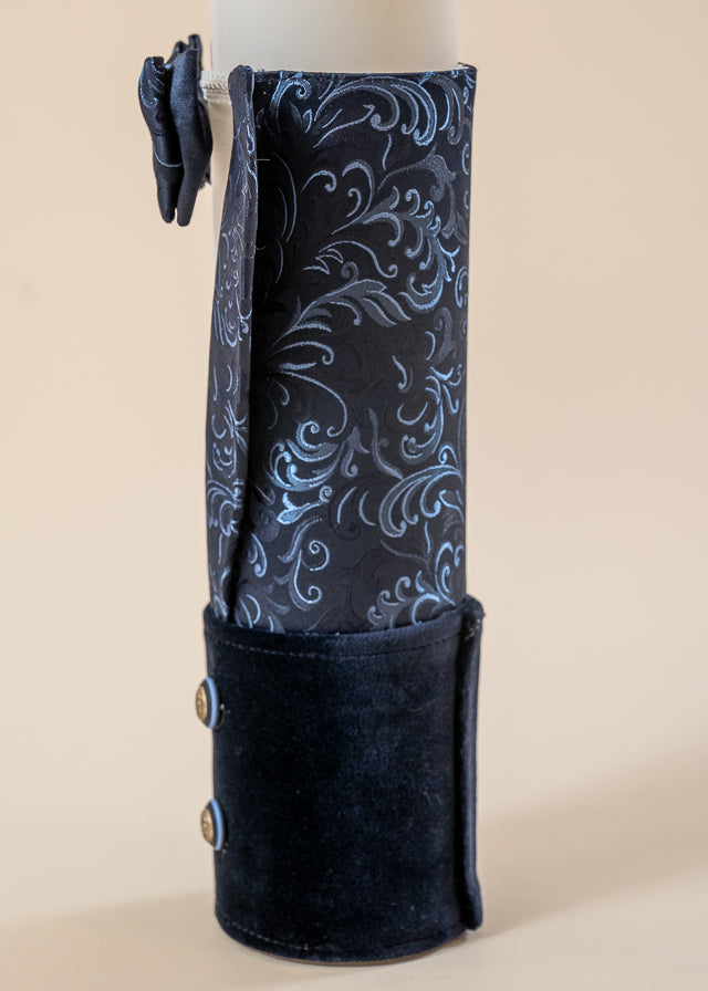 Set Botez Lucian 3 Piese, Lumanare, Trusou si Cufar Personalizat Botez AnneBebe