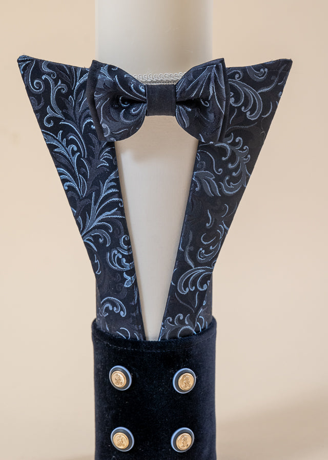 Set Botez Lucian 3 Piese, Lumanare, Trusou si Cufar Personalizat Botez AnneBebe