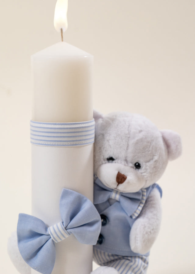 Set Botez Mike 3 Piese  Costum Trusou Lumanare Personalizat Botez AnneBebe