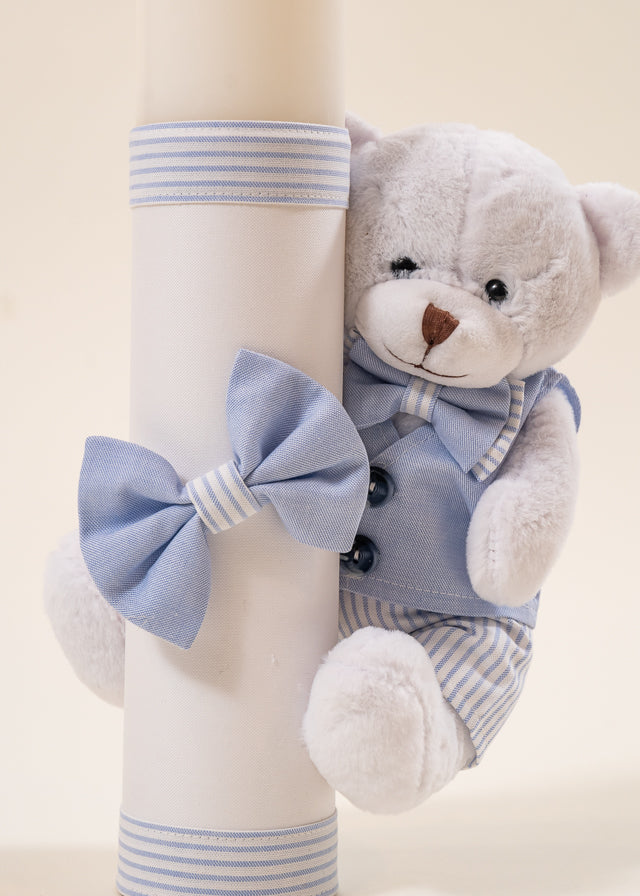 Set Botez Mike 3 Piese  Costum Trusou Lumanare Personalizat Botez AnneBebe