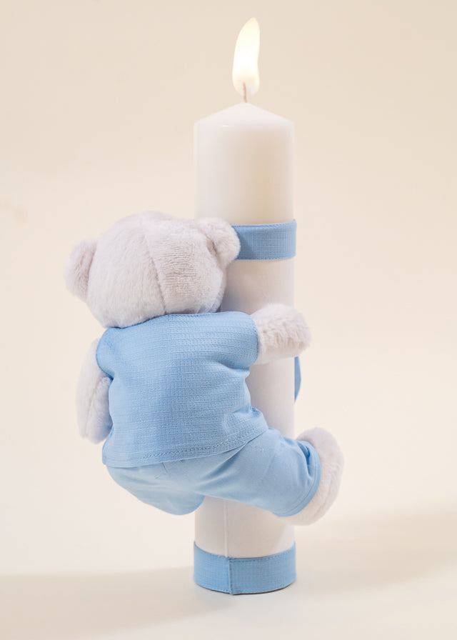 Set Botez Robert 3 Piese, Lumanare, Trusou si Cufar  Personalizat Botez AnneBebe