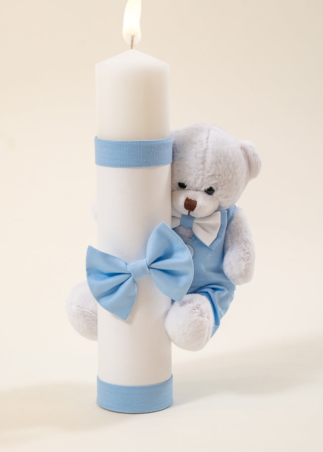 Set Botez Robert 3 Piese, Lumanare, Trusou si Cufar  Personalizat Botez AnneBebe