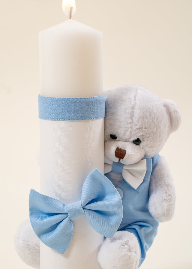 Set Botez Robert 3 Piese, Lumanare, Trusou si Cufar  Personalizat Botez AnneBebe