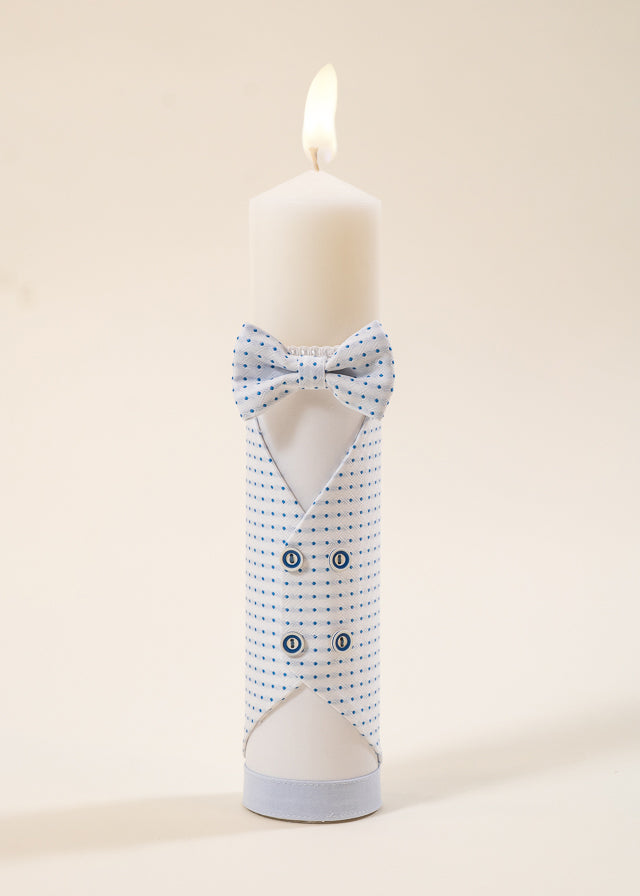 Set Botez Eric 2 Piese  Lumanare Trusou  Personalizat Botez AnneBebe