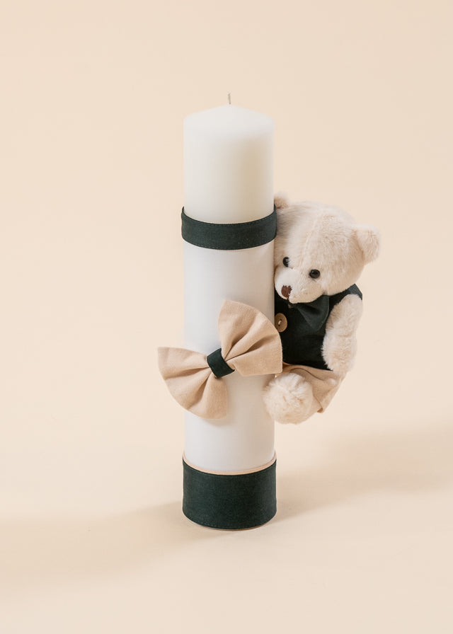 Caesar 3 Piece Baptism Set, Suit, Trunk and Personalized Candle Baptism AnneBebe