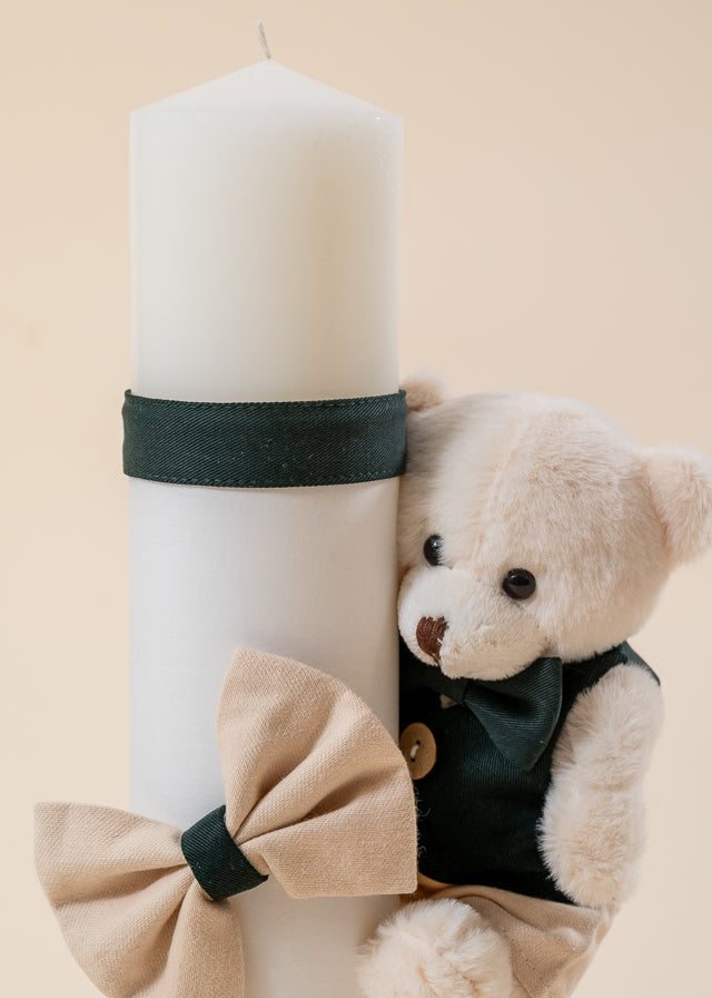 Caesar 3 Piece Baptism Set, Suit, Trunk and Personalized Candle Baptism AnneBebe