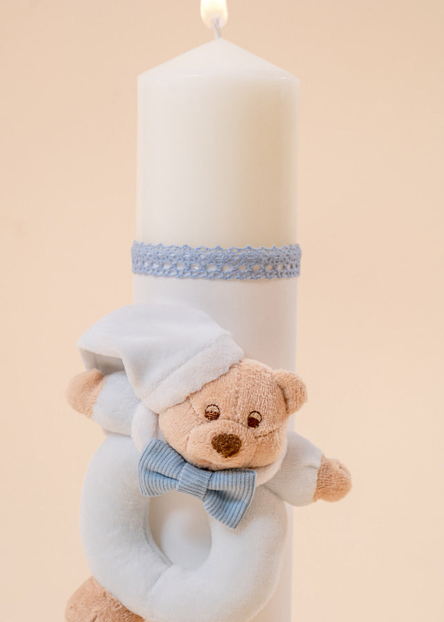 Set Botez Zian 3 Piese, Costum, Trusou si Lumanare Personalizat Botez AnneBebe