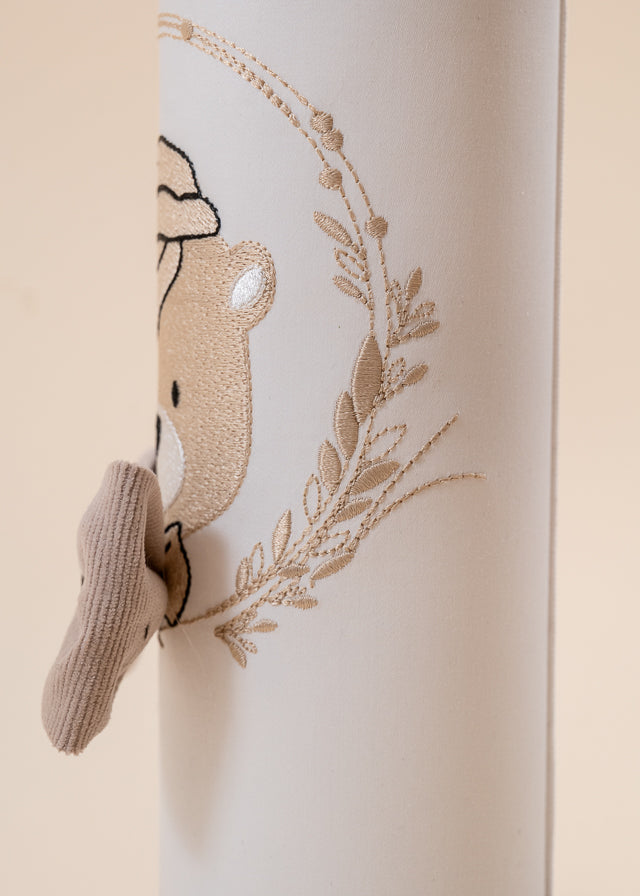 George Baptism Set 3 Pieces, Candle, Trunk and Personalized Baptism Chest AnneBebe