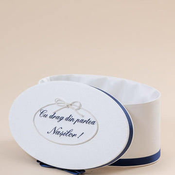 Personalizare Cufar Botez Elipsa Brodata Lateral / Capac – previzualizare 9