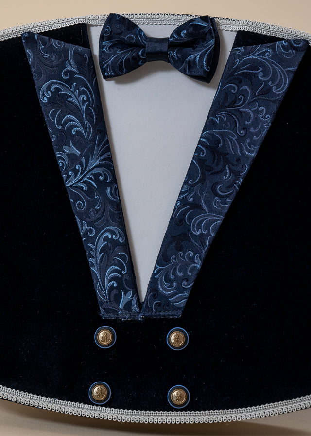 Set Botez Lucian 3 Piese, Lumanare, Trusou si Cufar Personalizat Botez AnneBebe