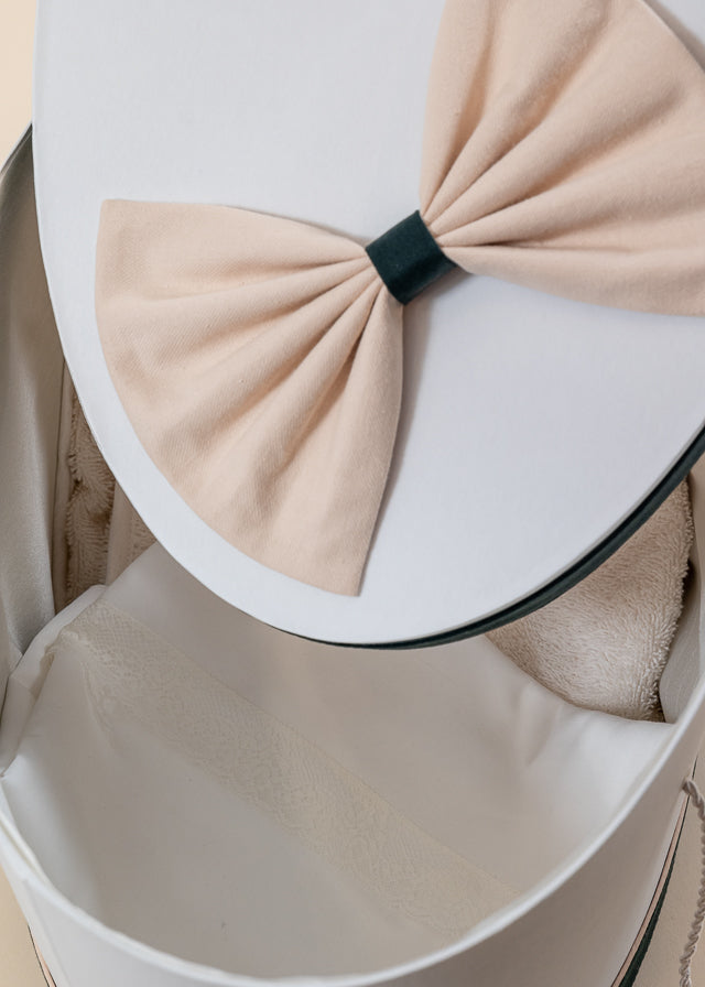 Cezar Baptism Set 3 Pieces, Candle, Trunk and Personalized Baptism Chest AnneBebe