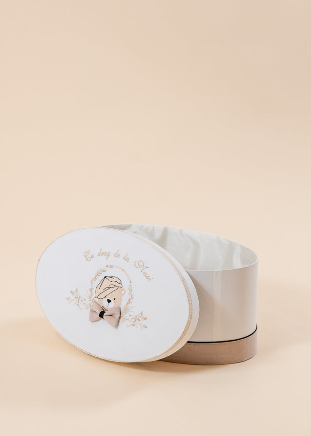 George Baptism Set 3 Pieces, Candle, Trunk and Personalized Baptism Chest AnneBebe