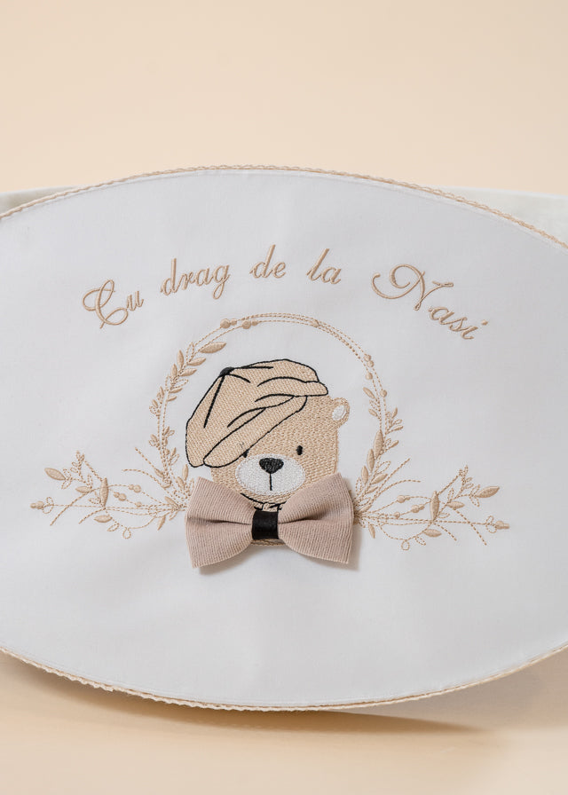 George Baptism Set 3 Pieces, Candle, Trunk and Personalized Baptism Chest AnneBebe