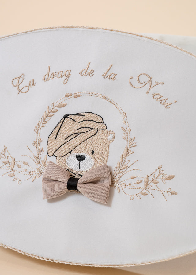 George Baptism Set 3 Pieces, Candle, Trunk and Personalized Baptism Chest AnneBebe