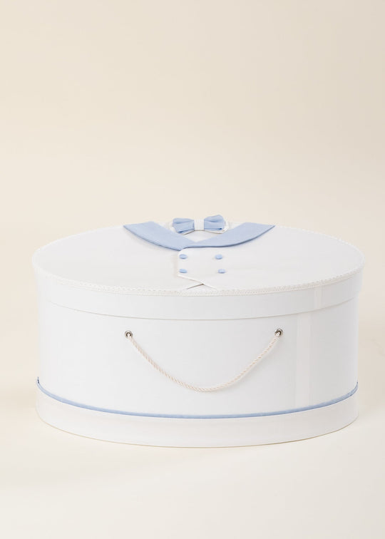 Rene Ivory Chest with Shawl Collar Vest Blue