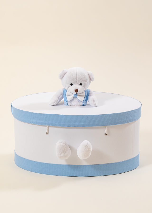 Cufar Botez Baieti Robert Rotund Urs Alb Pe Capac