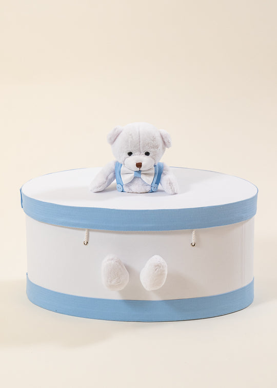 Cufar Botez Baieti Robert Rotund Urs Alb Pe Capac