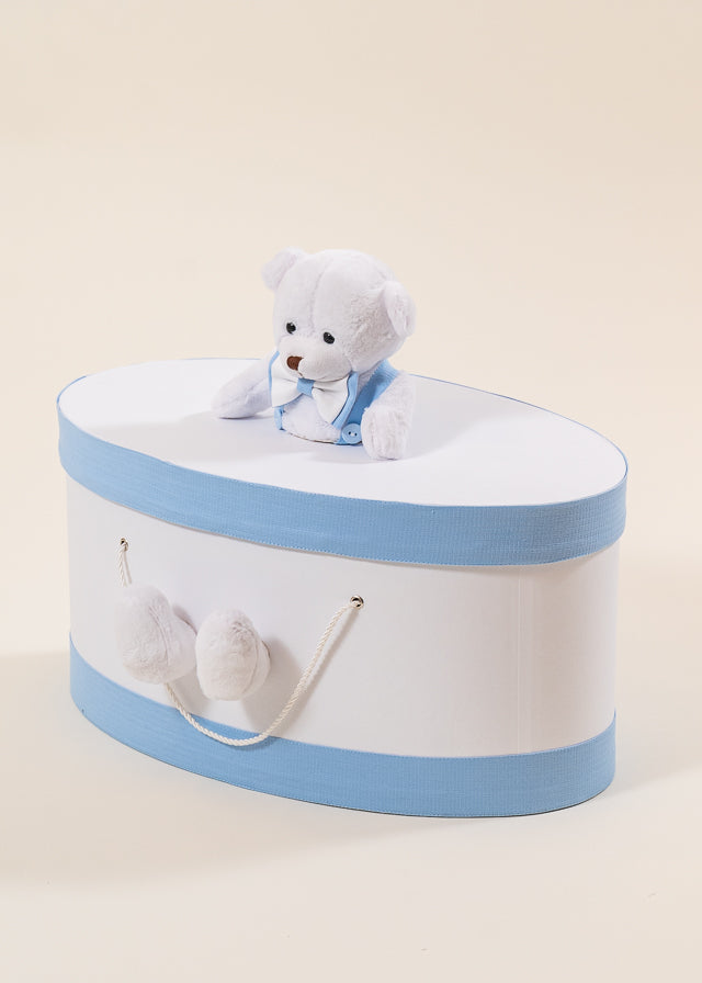 Cufar Botez Baieti Robert Rotund Urs Alb Pe Capac