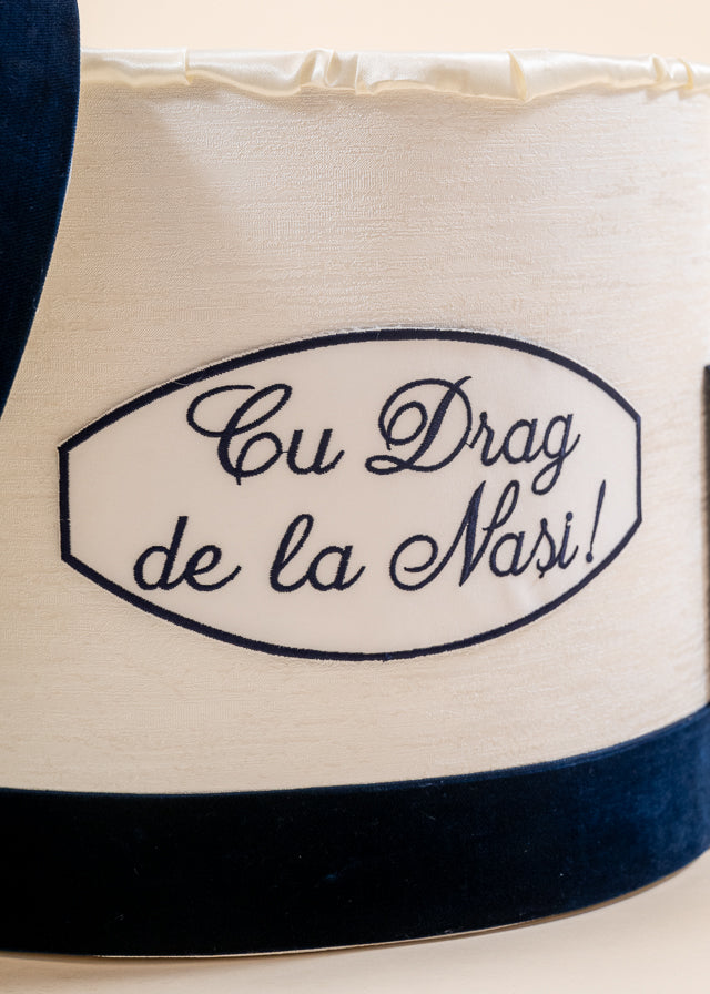 Francis Baptism Set 3 Pieces, Suit, Trunk and Candle Personalized Baptism AnneBebe