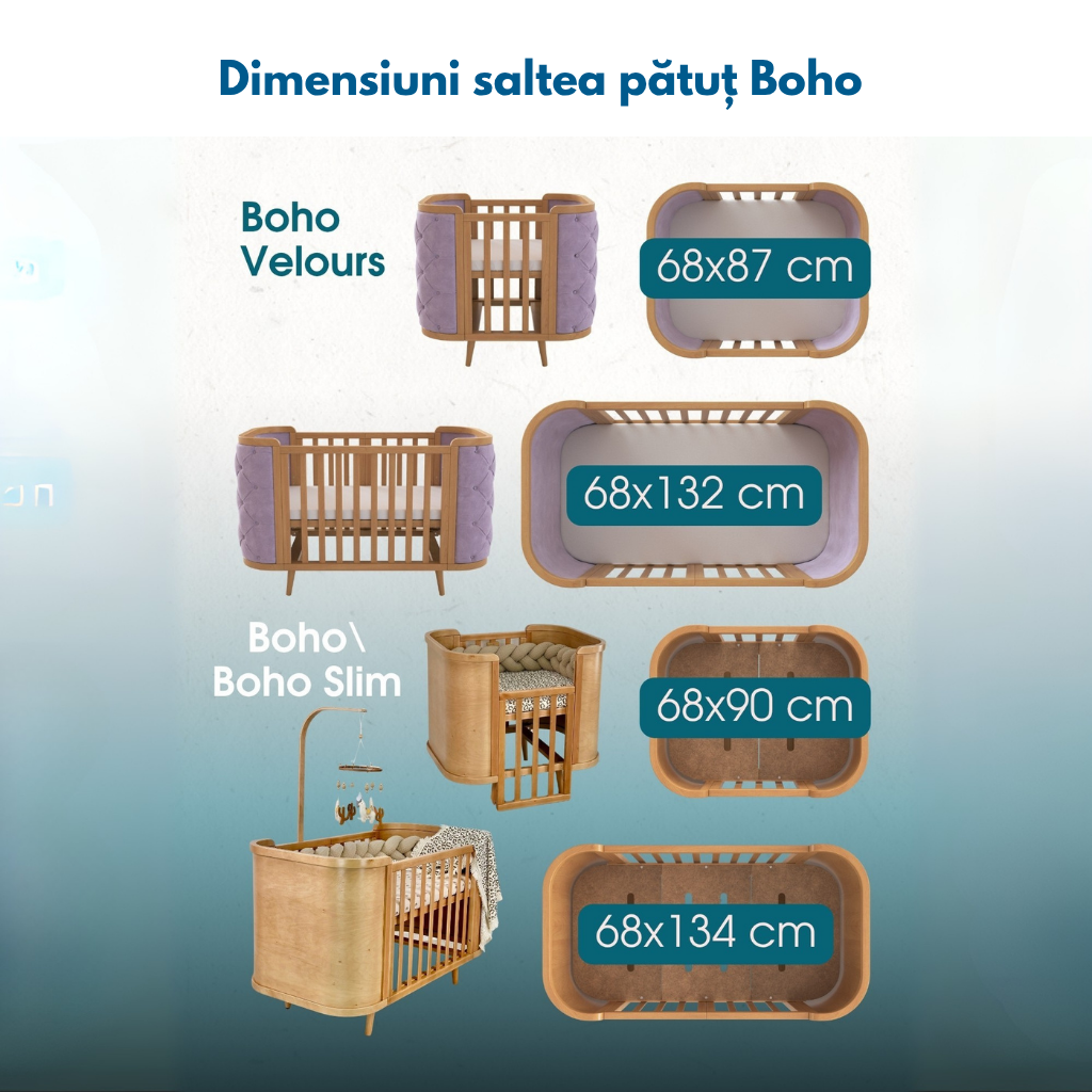 Boho Simple Natural Ingvart Evolutionary Crib 