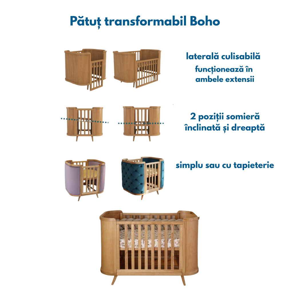 Boho Simple Natural Ingvart Evolutionary Crib 