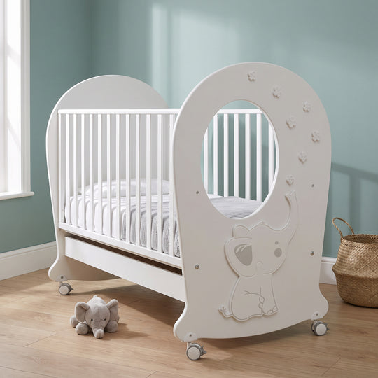 Baby bed Elly Erbesi Oblo Italian beech wood 
