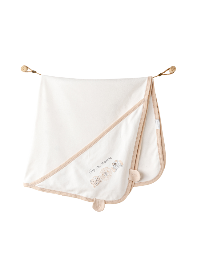 Set 10 Piese Maternitate Crem cu Bej cu Imprimeu Animale AC25851 Andywawa