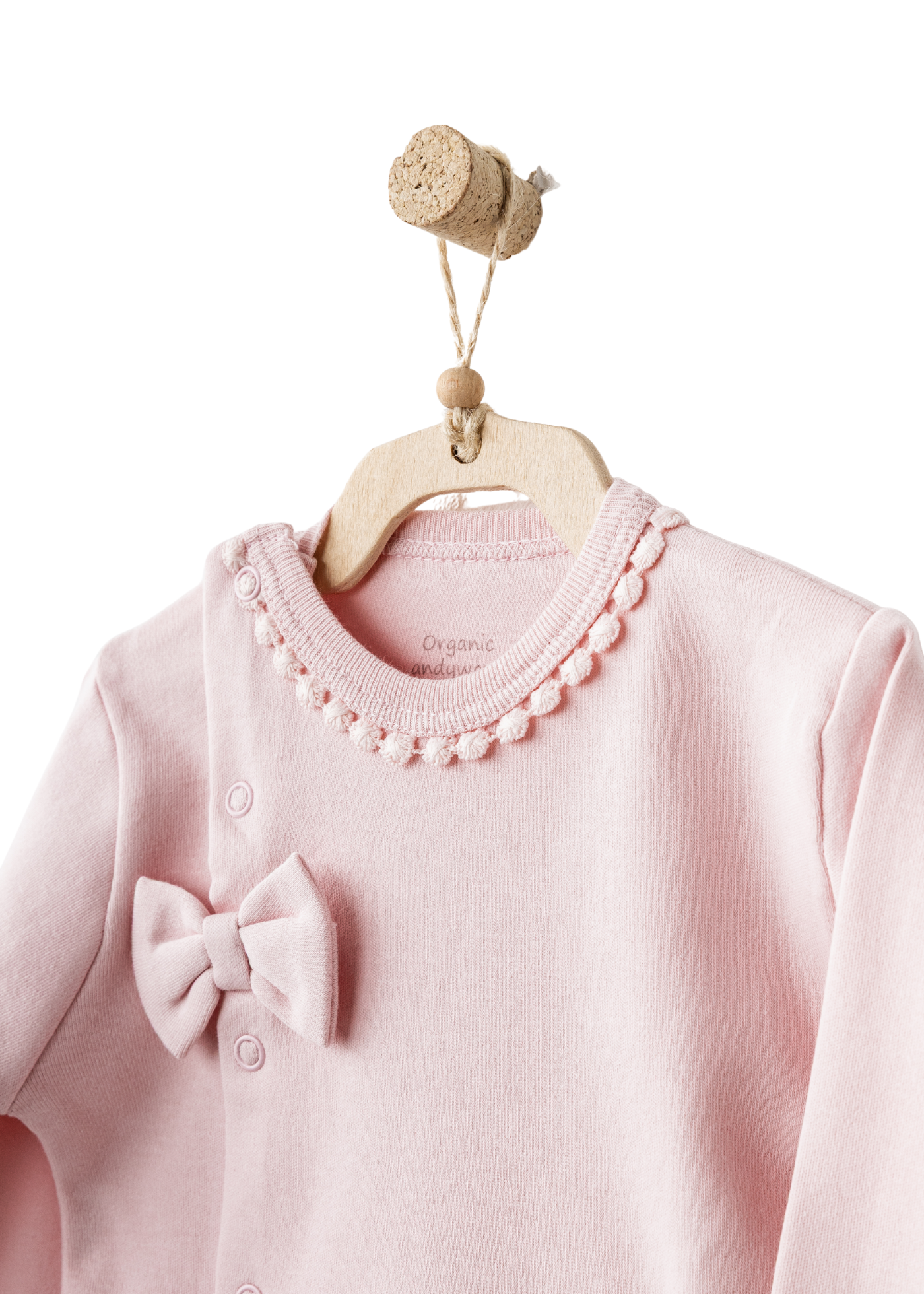 Set 10 Piese Maternitate Crem cu Roz Imprimeu Baloane AC25551 Andywawa