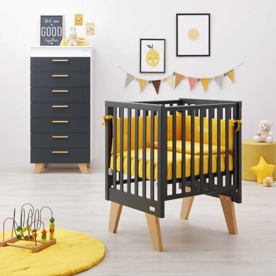 Ліжко Монтессорі - Transformable Wood Stockholm Black Azzurra 