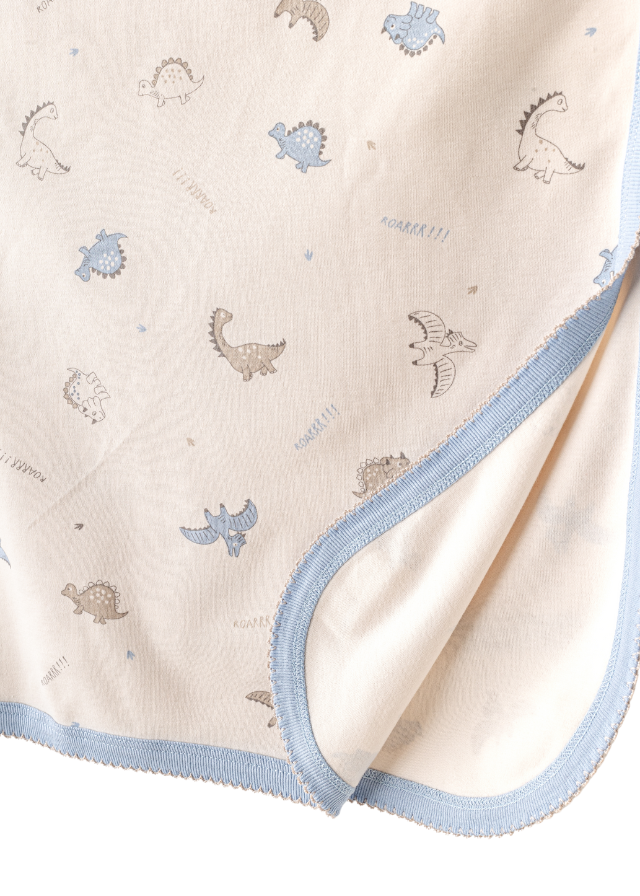 Set 10 Piese Maternitate Bej cu Bleu cu Dinozauri AC25911 Andywawa