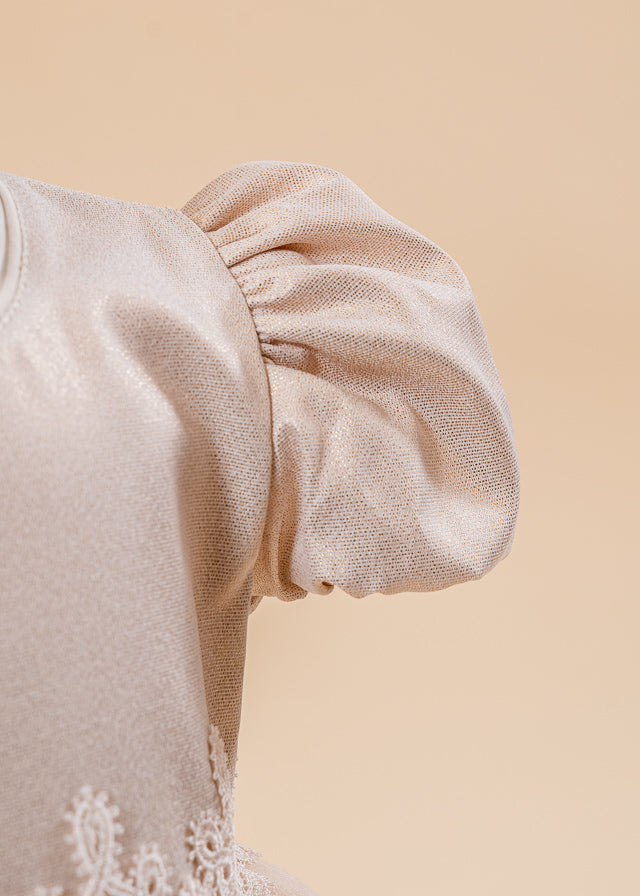 Rochita Gabriela Bust Capucino Cu Auriu AnneBebe