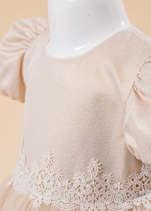 Rochita Gabriela Bust Capucino Cu Auriu AnneBebe