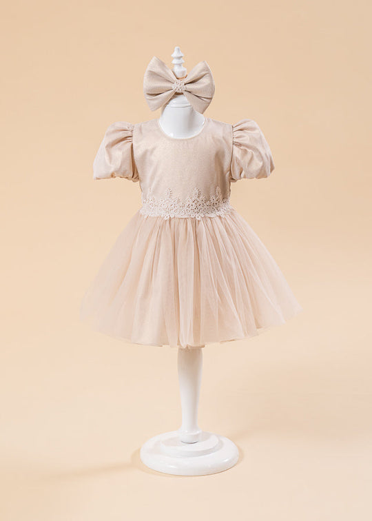 Gabriela Dress Bust Cappuccino With Gold AnneBebe