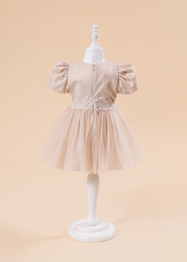 Rochita Gabriela Bust Capucino Cu Auriu AnneBebe