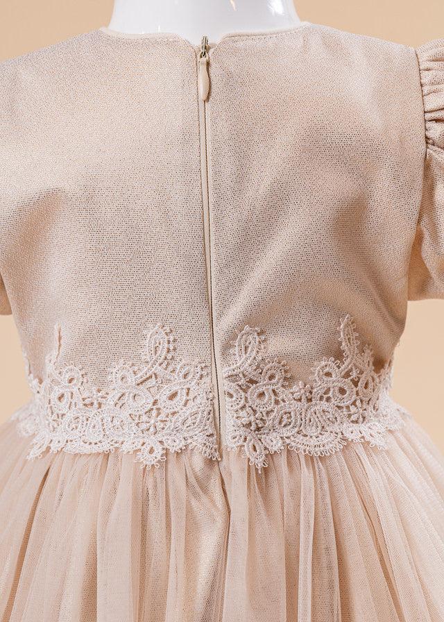 Rochita Gabriela Bust Capucino Cu Auriu AnneBebe