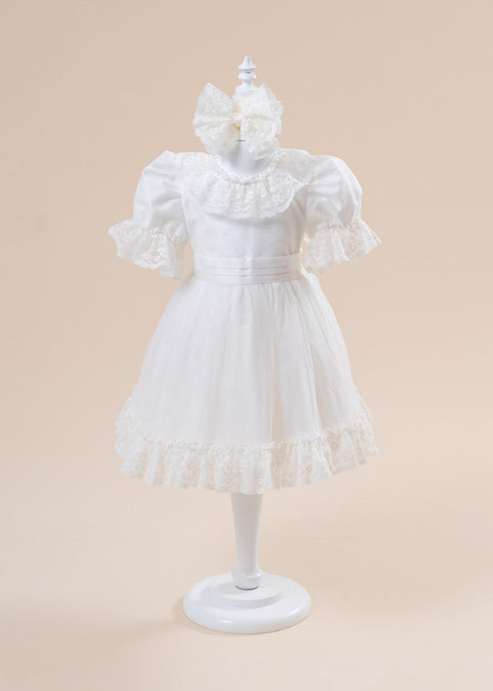 Rochita Eleganta Lavinia Crem Dantela Fina Fundite AnneBebe
