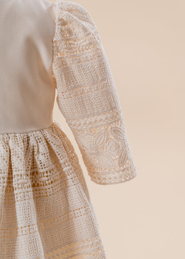 Otilia 3 Piece Baptism Set, Dress, Trouser and Candle Personalized Baptism AnneBebe