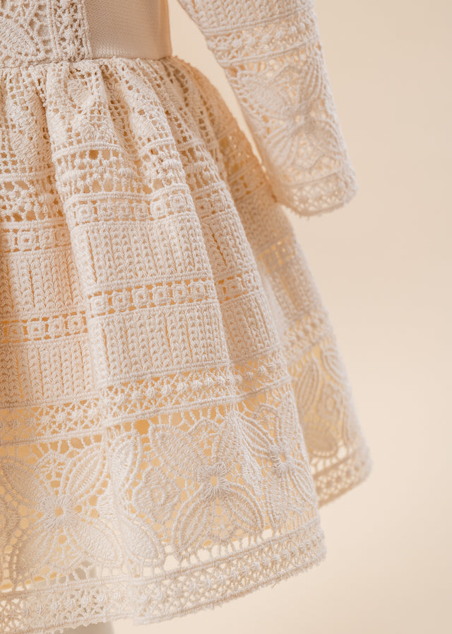 Otilia 3 Piece Baptism Set, Dress, Trouser and Candle Personalized Baptism AnneBebe