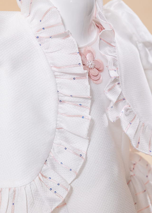 Set Botez Tiffany 3 Piese Rochita Trusou si Lumanare Personalizat Botez AnneBebe