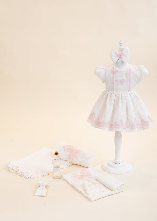 Set Botez Zana 2 Piese Rochita si Trusou Personalizat AnneBebe
