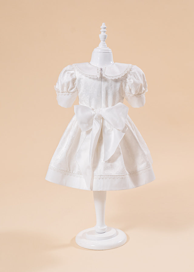 Rochita Tatiana Crem Fluturas Brodat In Talie AnneBebe