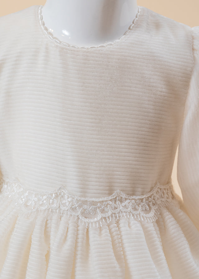 Klara 2 Piece Christening Set Dress and Personalized Trouser AnneBebe