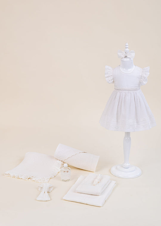 Set Botez Eugenia 2 Piese Rochita si Trusou Personalizat – Eugenia | AnneBebe